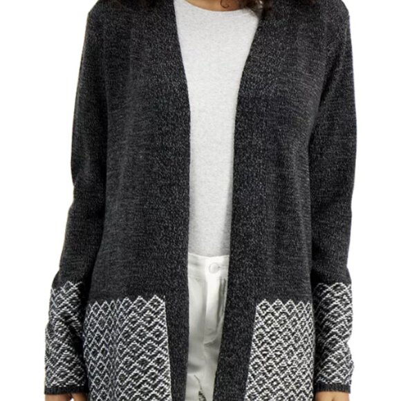 Karen Scott Open-Front Oversized Cardigan Lagenlook Sweater - Picture 13 of 14